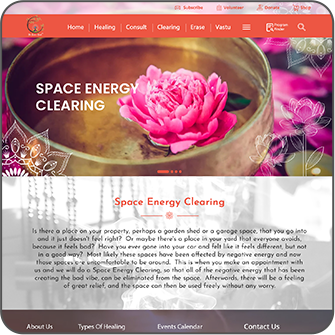 Space Energy Clearing website screenshot